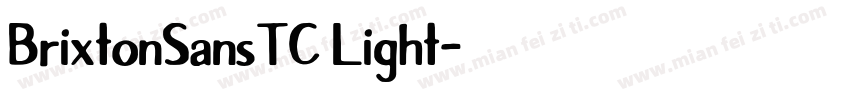 BrixtonSansTC Light字体转换
